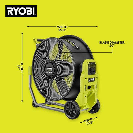 40V High-Power Brushless Hybrid 20 Inch Air Cannon