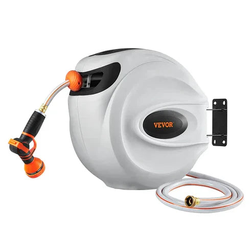 Wall Mounted Smart Hose Management Setup - 180° Swivel Function